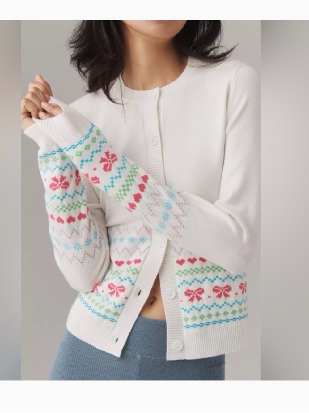 Beach Riot Ally Bow Cardigan Sweater
